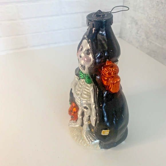 Halloween Skeleton in Cape Ornament Figure 6" - Picture 7 of 7